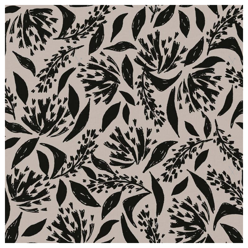 Printed Viscose CORDY Off-White / Black